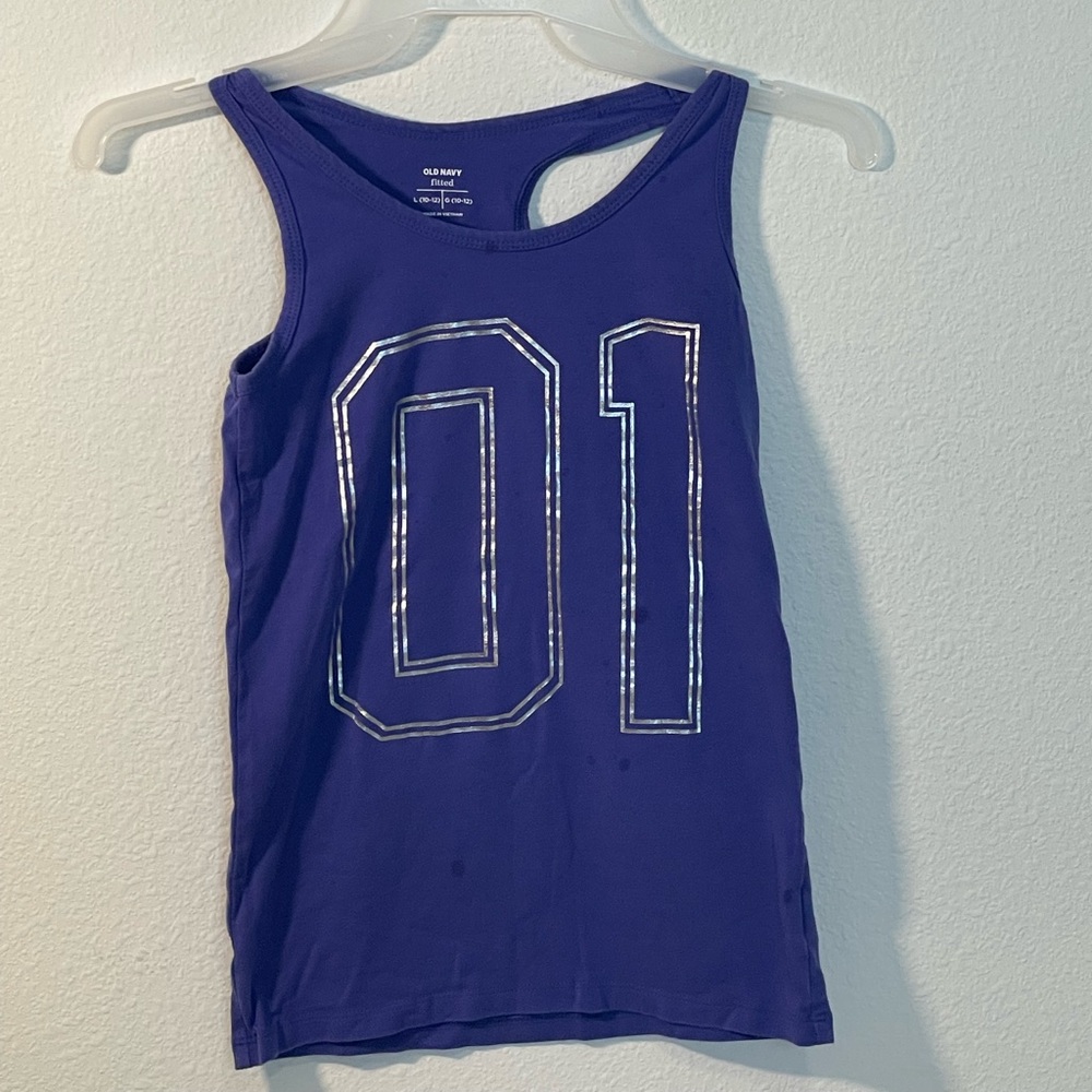 Old Navy `01’ Blue Tank Top
